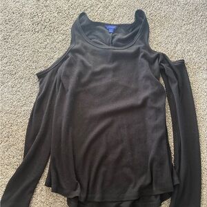 Aeropostale Black Off The Shoulder Top